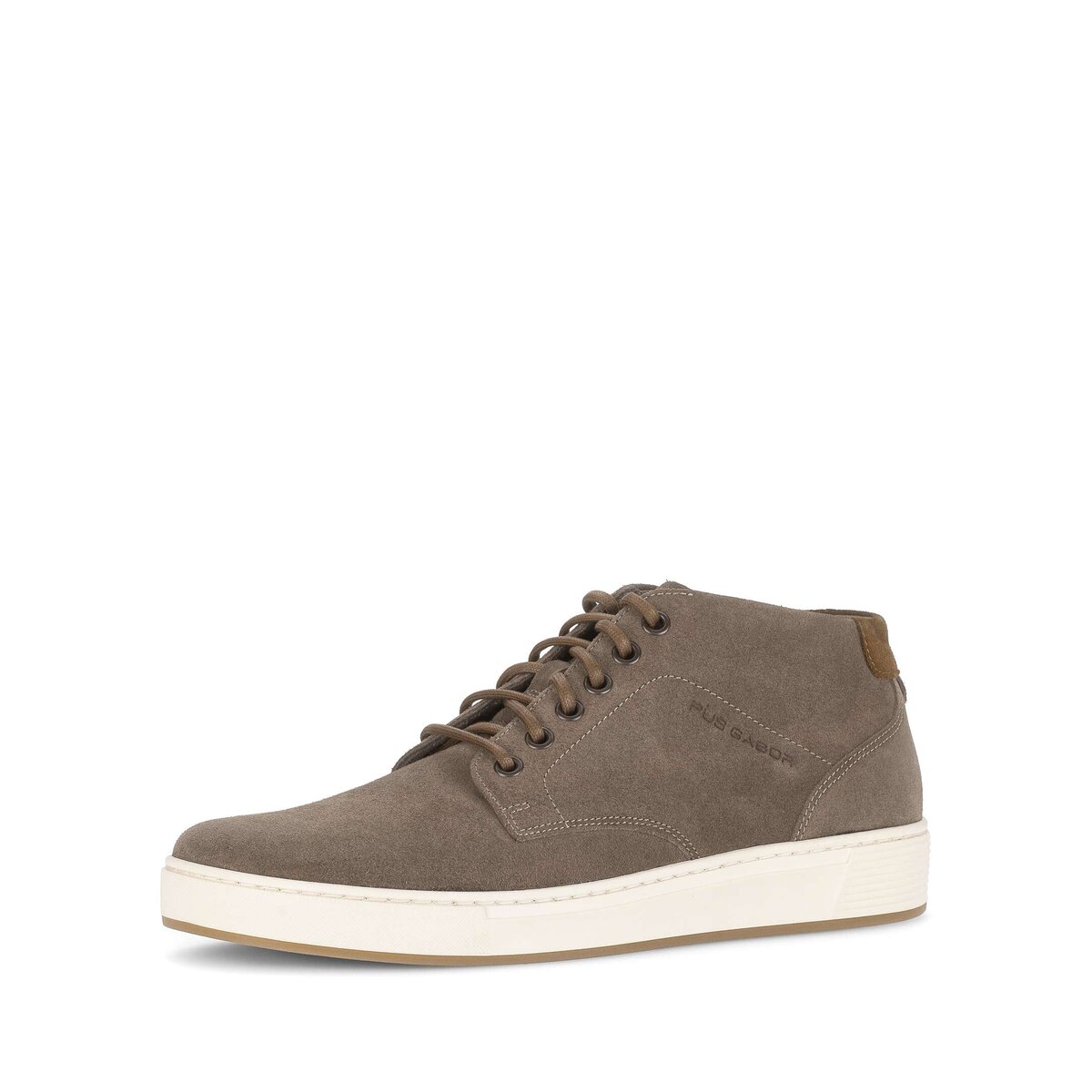 Sneaker GABOR "Gabor Sneaker low Rauleder", Damen, Gr. 45, braun, Schuhe Sneaker