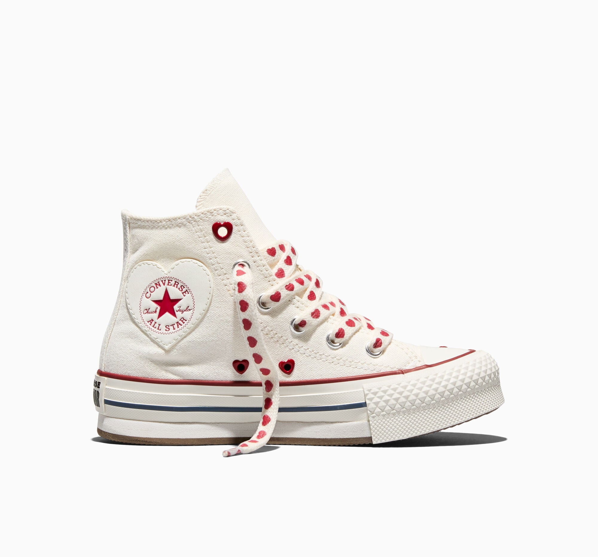 Sneaker CONVERSE "CHUCK TAYLOR ALL STAR EVA LIFT", Damen, Gr. 35, vintage weiß, vintage weiß, days ahead, Textil, Schuhe Sneaker