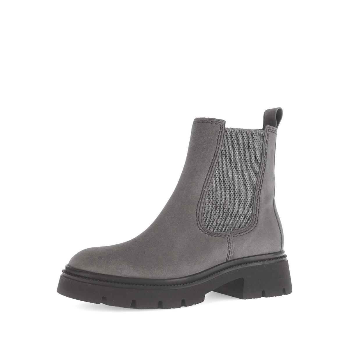 Chelseaboots GABOR "Chelsea Boot Rauleder", Damen, Gr. 40,5, grau, Schuhe Chelseaboots