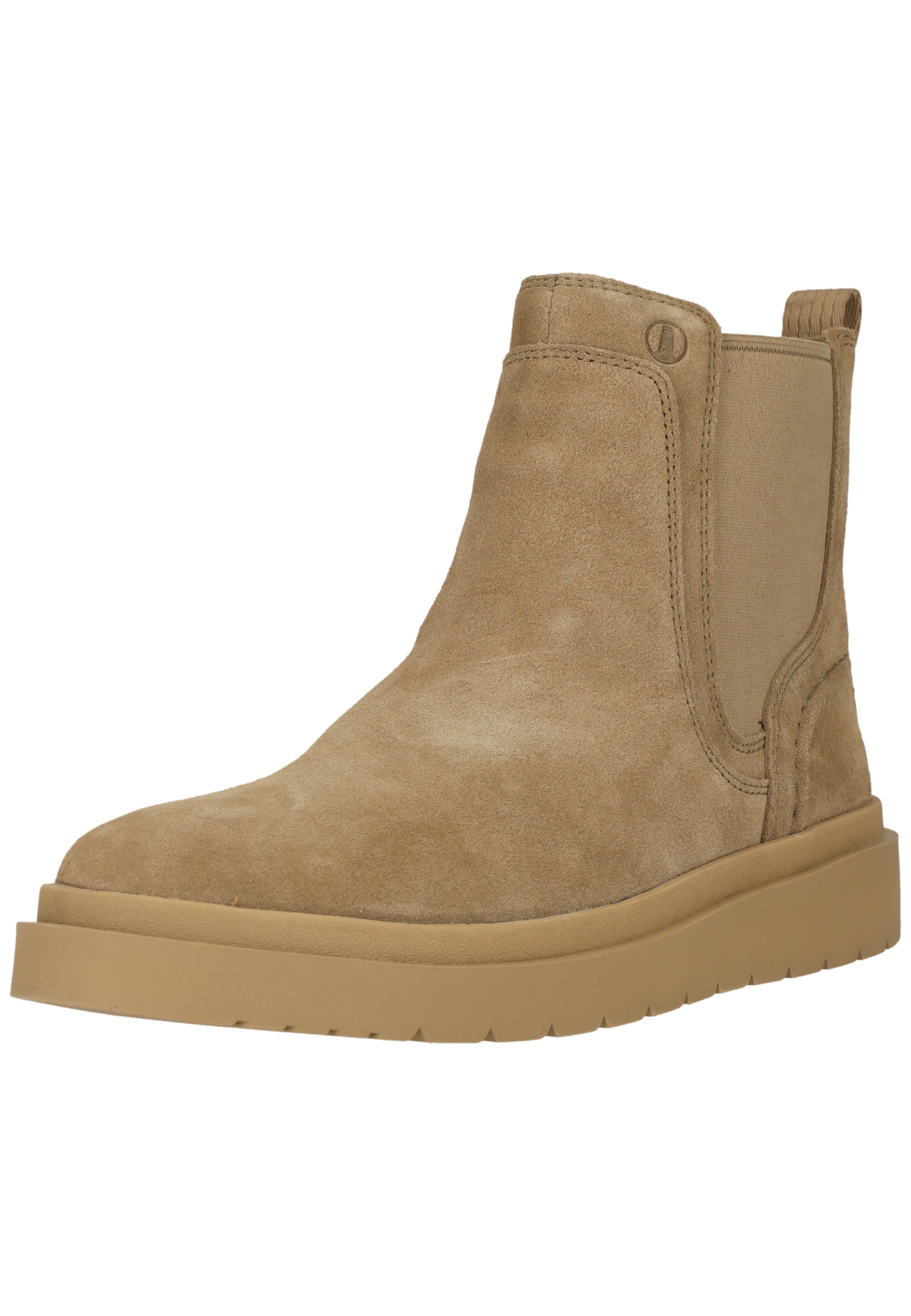 Stiefel CLARKS "Polden Easy", Damen, Gr. 45, beige, Leder, Schuhe Stiefel, mit leichter C360 EVA-Sohle