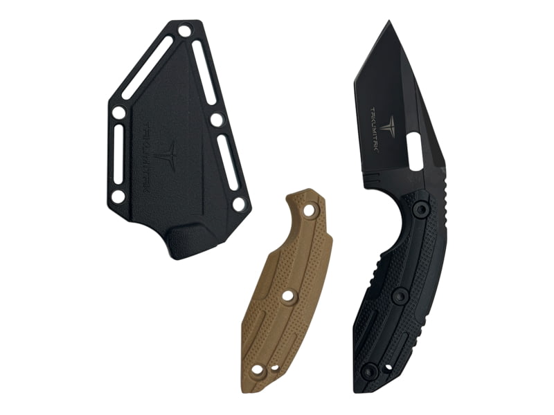 Takumitak Muted Fixed Blade Knife 3 in Blade 3cr13 Black TKF3S06