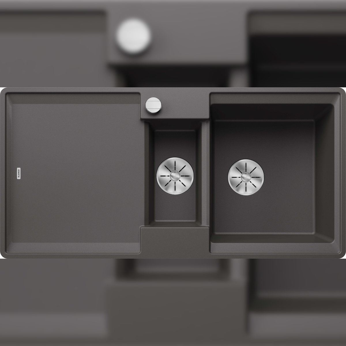 BLANCO GmbH + Co KG BLANCO ADIRA 6 S-F Einbauspüle SILGRANIT felsgrau ab 60 cm Excenter Image