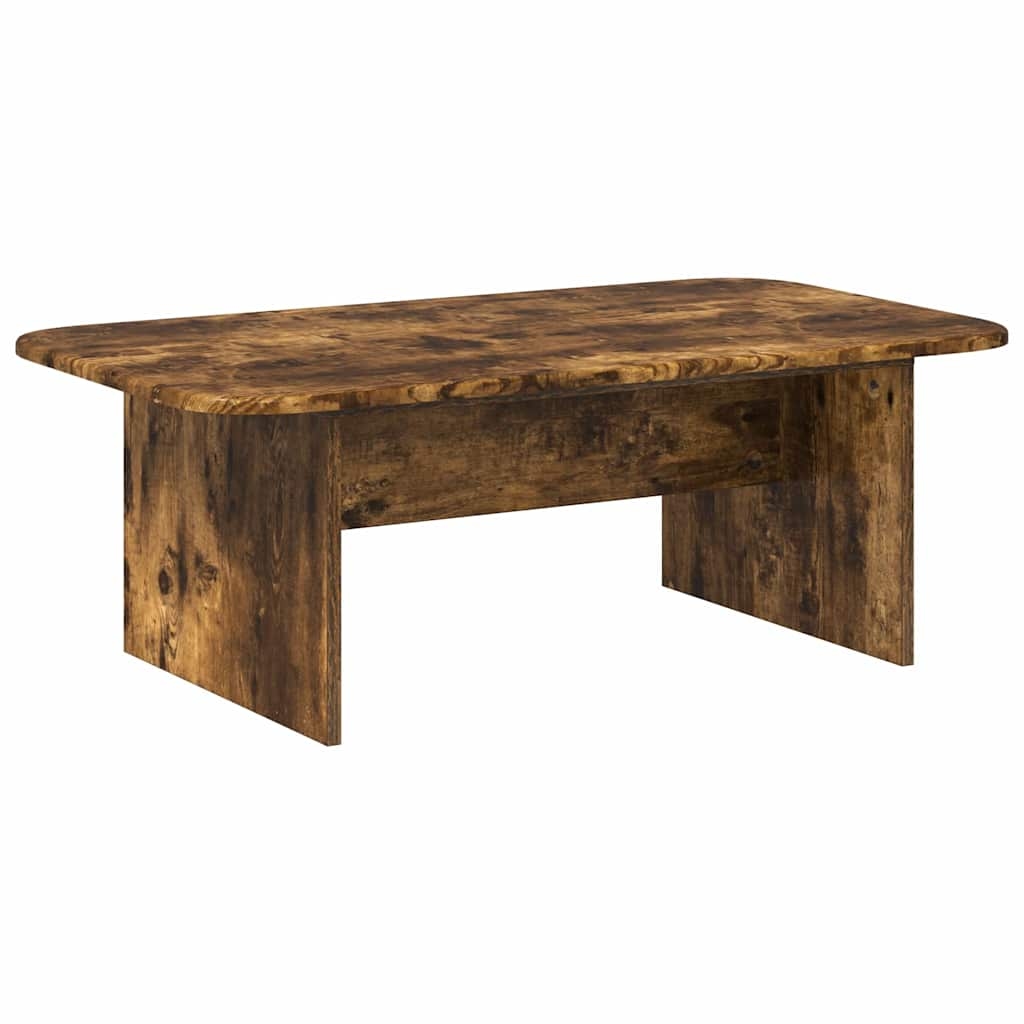 vidaXL Couchtisch Geräucherte Eiche 93 x 53 x 33 cm Holzwerkstoff Image