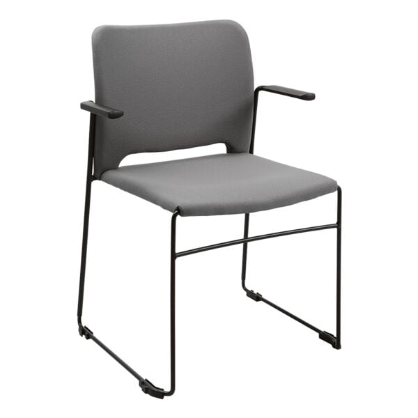 Topstar Besucherstuhl mit Armlehne »Visit Lite« Stoffbezug 4 Stück Grau, 45x43 cm Image