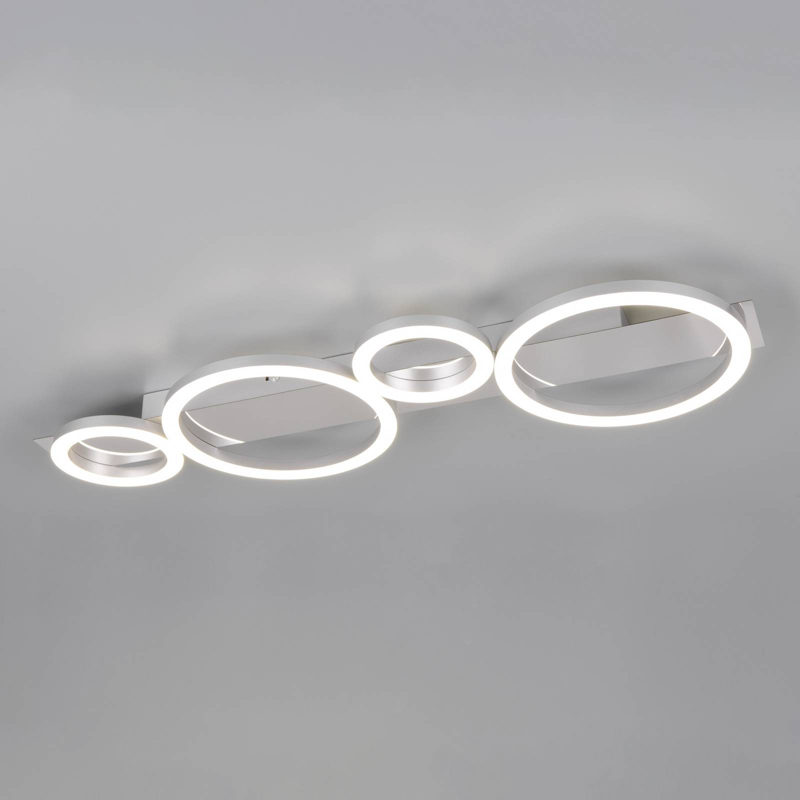 Reality Leuchten LED Deckenlampe Lumos, chrom / silber, für Wohn- / Esszimmer, Metall, Modern, LED Deckenleuchte