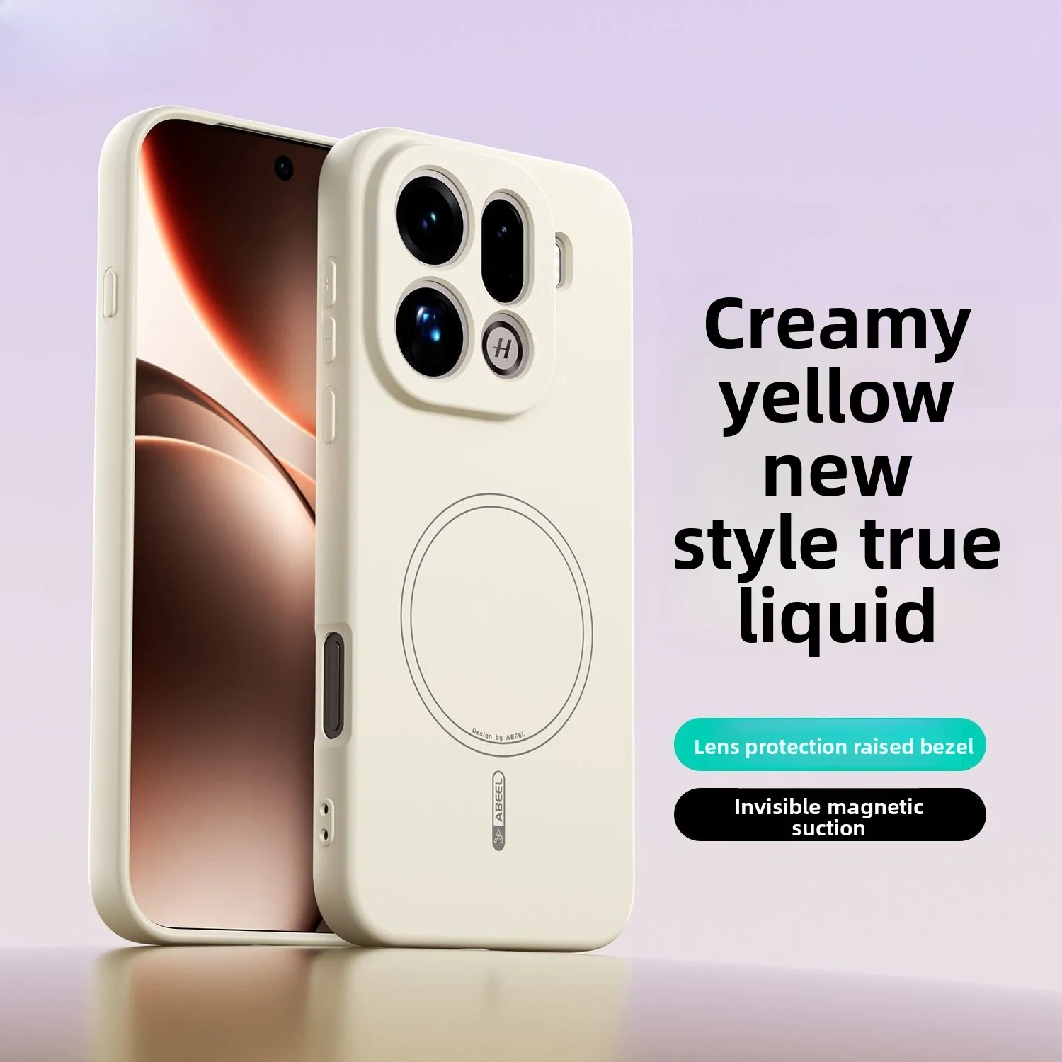 Custodia per OPPO Find X9 Pro Custodia anti-impronta in silicone liquido colorato magnetico per OPPO Find X9 Pro Paraurti antiurto Funda