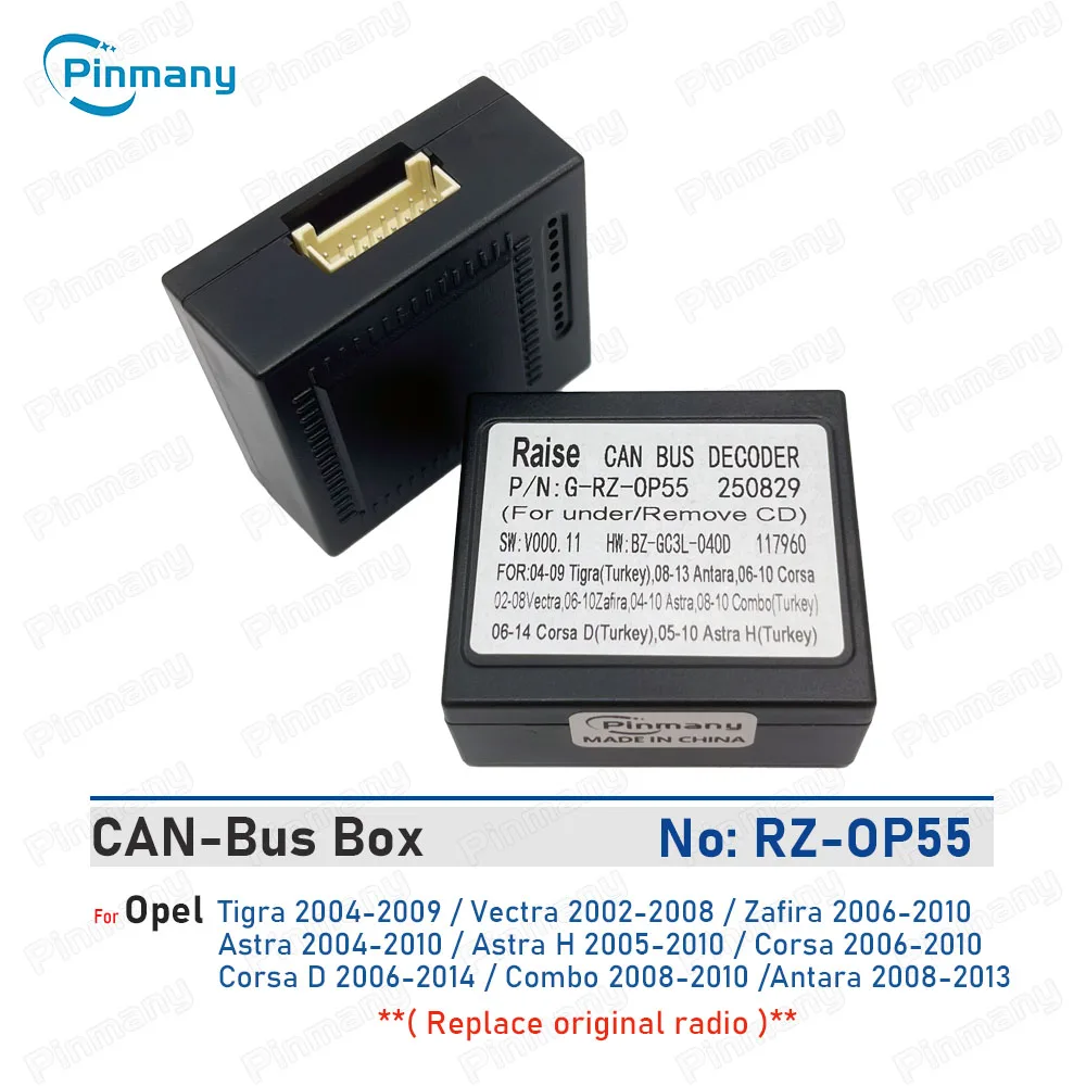 Autoradio CAN Bus Decoder RAISE RZ-OP55 16-polige Blackbox für Opel Tigra Vectra Zafira Astra H Corsa D Combo Image