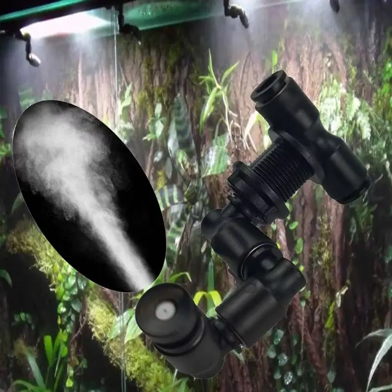 Automatisches Nebelspray, Gartensystem, Regenwald-Pflanzenbefeuchter mit Timer, LCD-Bildschirm, Sprinkler-Controller für den Hausgarten Image