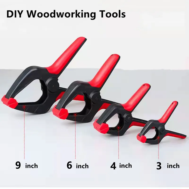 1-10Pcs Holzbearbeitung Frühling Schellen 3/4/6/9 Zoll DIY Werkzeuge Kunststoff Nylon Clip EINE Klemme Holzbearbeitung Holding Frühling clip Image