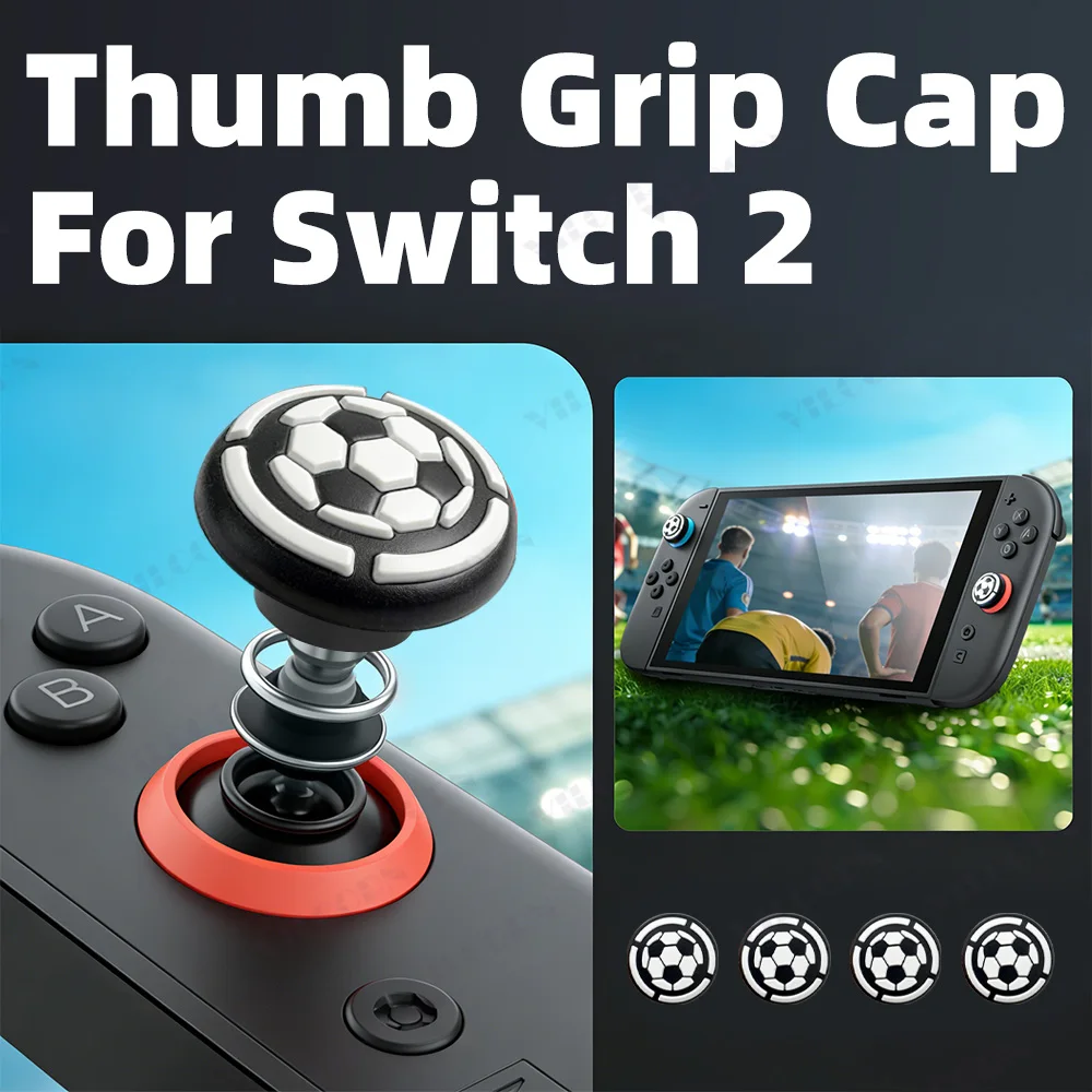 Fußball ThumbGrip Kappe Für Switch2 Joycon Silikon Abdeckung Für PS5 PS4 Xbox X/S Switch2 Pro Controller Sport spiel Zubehör