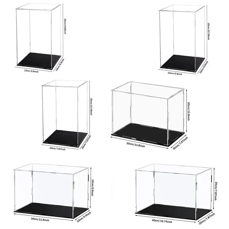 Transparente Acryl Display Box Modell Vitrine Staubdicht Puppe Figur Transparent Blind Box Schutz Lagerung Rack Image