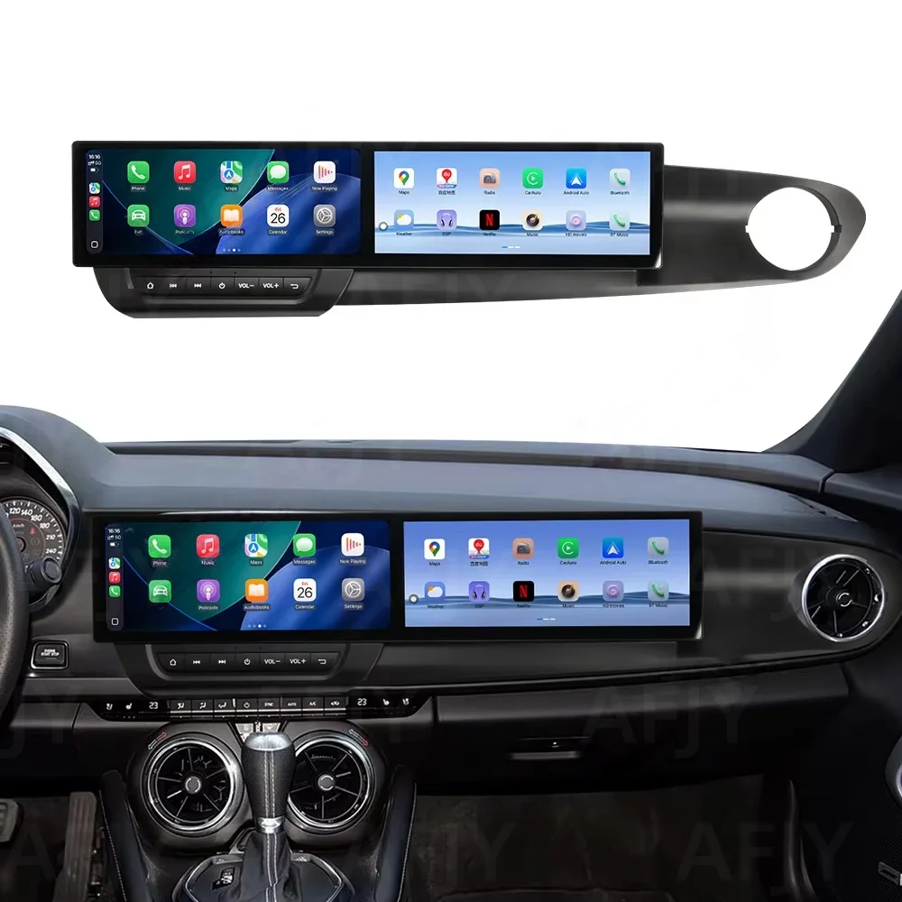 12,3 "Dual Bildschirm Für Chevrolet Camaro 2016 - 2025 Carplay auto Android 13,0 GPS Navigation Multimedia Player Stereo kopf Einheit Image