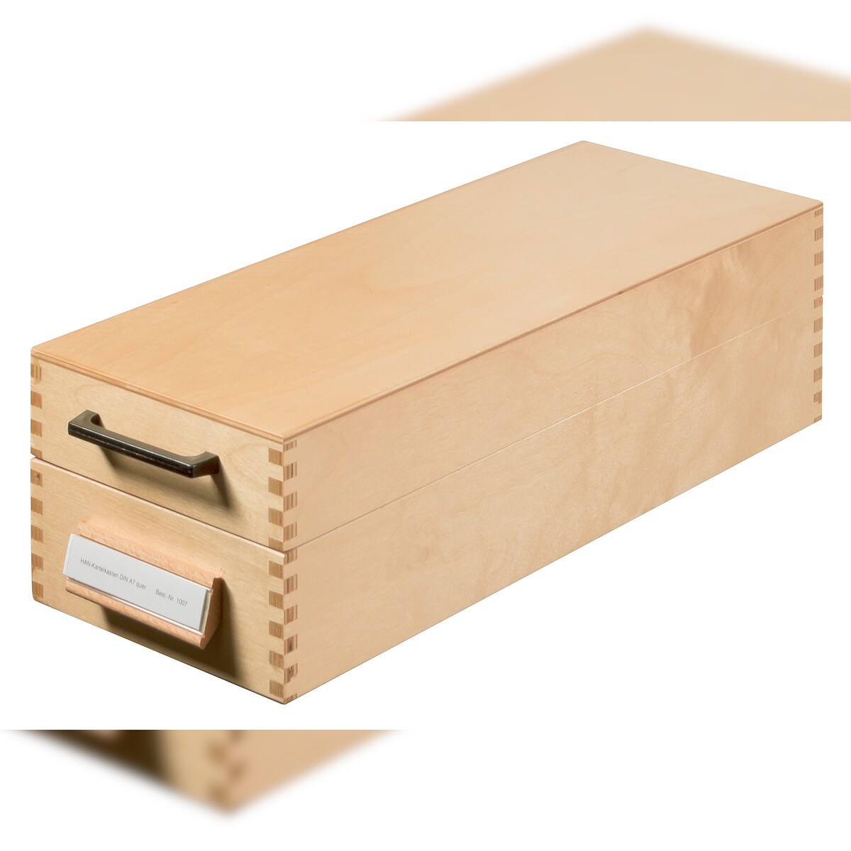 HAN 1007D Karteikasten DIN A7 quer, Naturholz Image