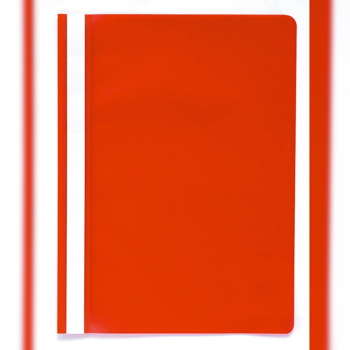 Exacompta 449203B 25x Schnellhefter mit Beschriftungsstreifen aus PP, für Format DIN A4, farbig sortiert - Rot Image