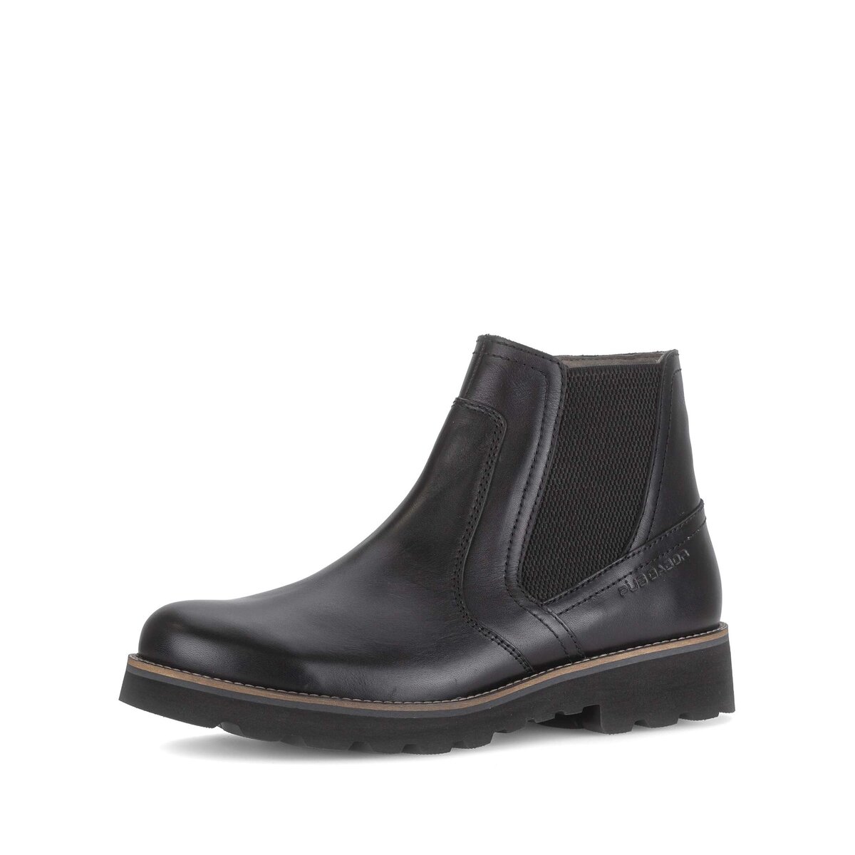 Chelseaboots GABOR "Gabor Chelsea Boot Glattleder", Herren, Gr. 44, schwarz, Schuhe Chelseaboots