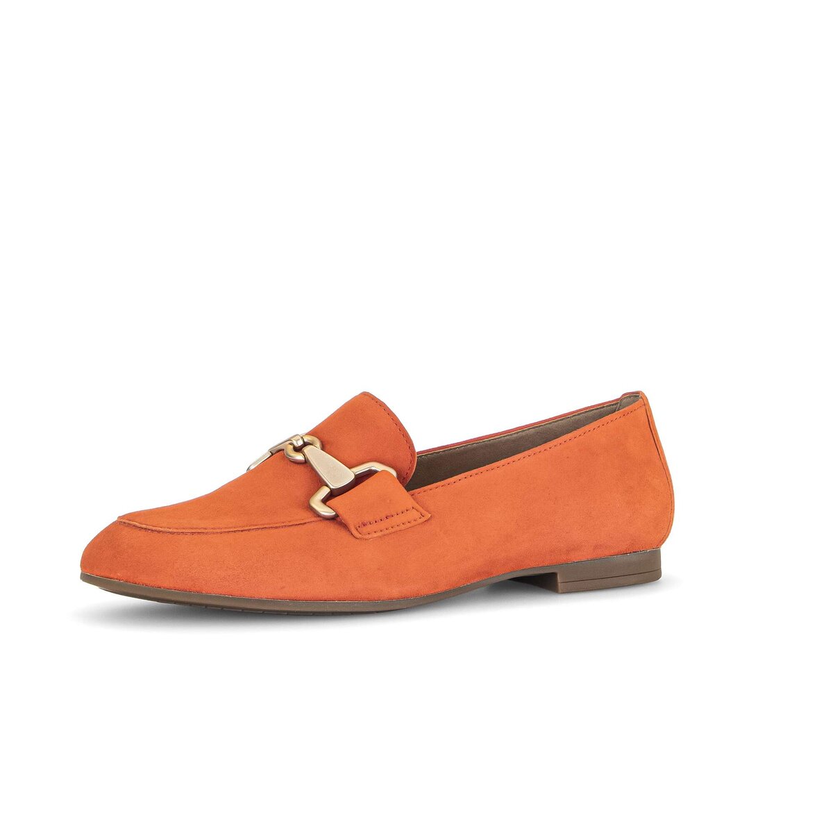 Slipper GABOR "Slipper Rauleder", Damen, Gr. 37,5, orange, Schuhe Slipper