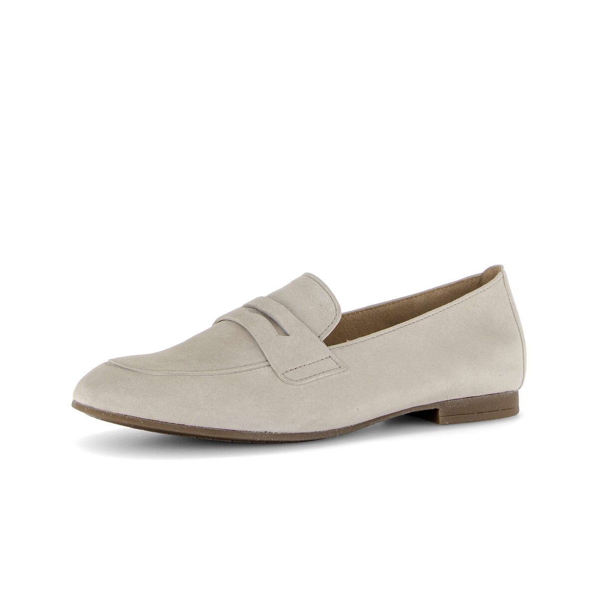 Slipper GABOR "Slipper Rauleder", Damen, Gr. 38, grau, Schuhe Slipper