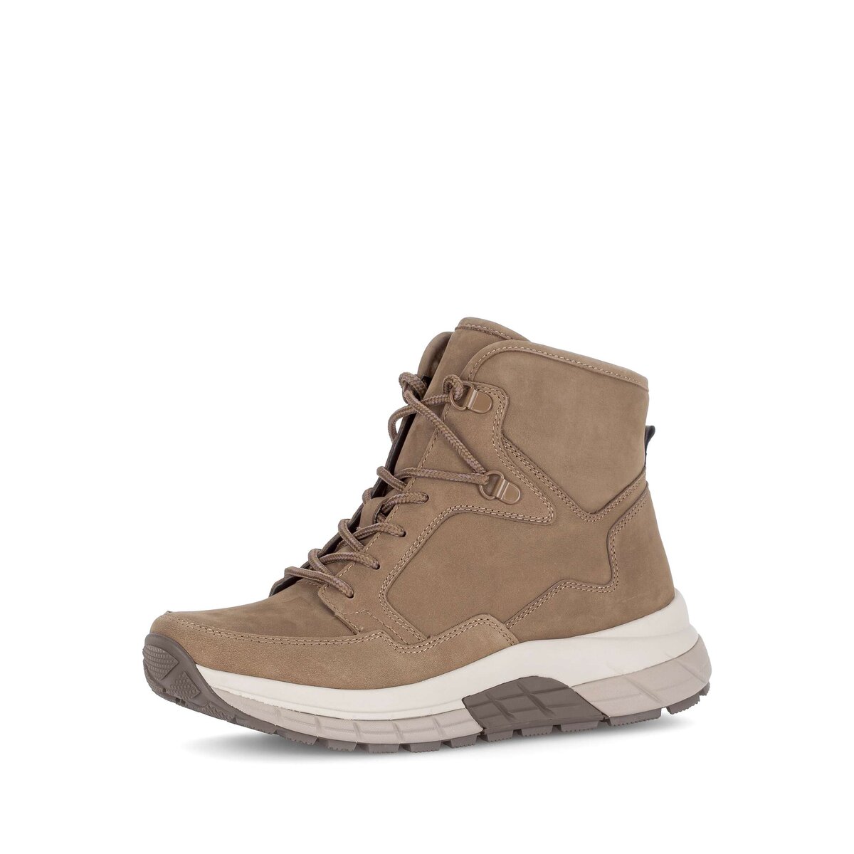 Stiefelette GABOR "Sportliche Stiefelette Rauleder", Damen, Gr. 35, braun, Schuhe Stiefelette