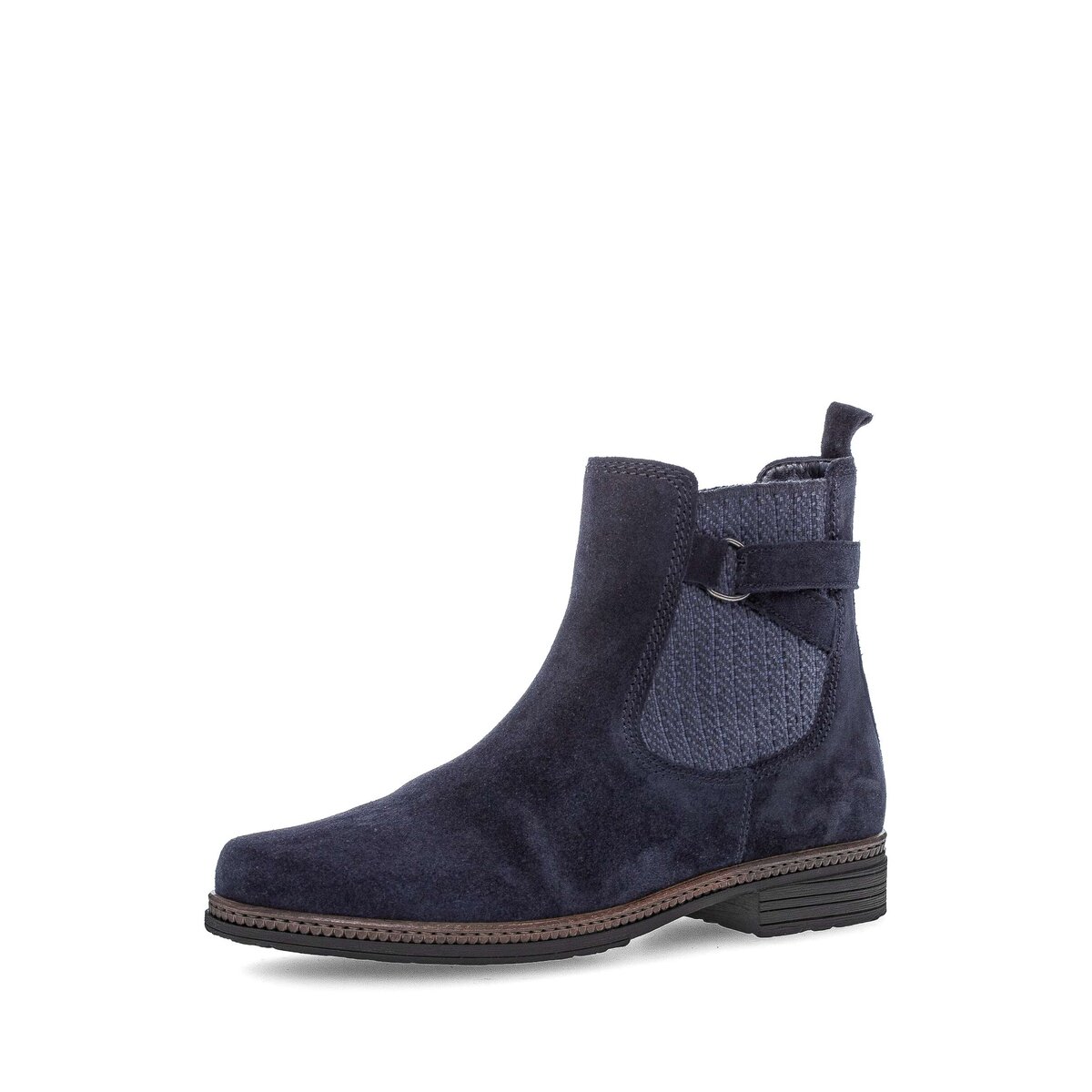 Chelseaboots GABOR "Chelsea Boot Rauleder", Damen, Gr. 37,5, blau, Schuhe Chelseaboots