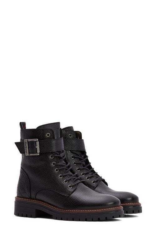 Heidi Combat Boot - Black - Barbour Boots