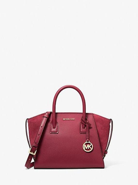 Avril Small Pebbled Leather Satchel - Pink - Michael Kors Satchels