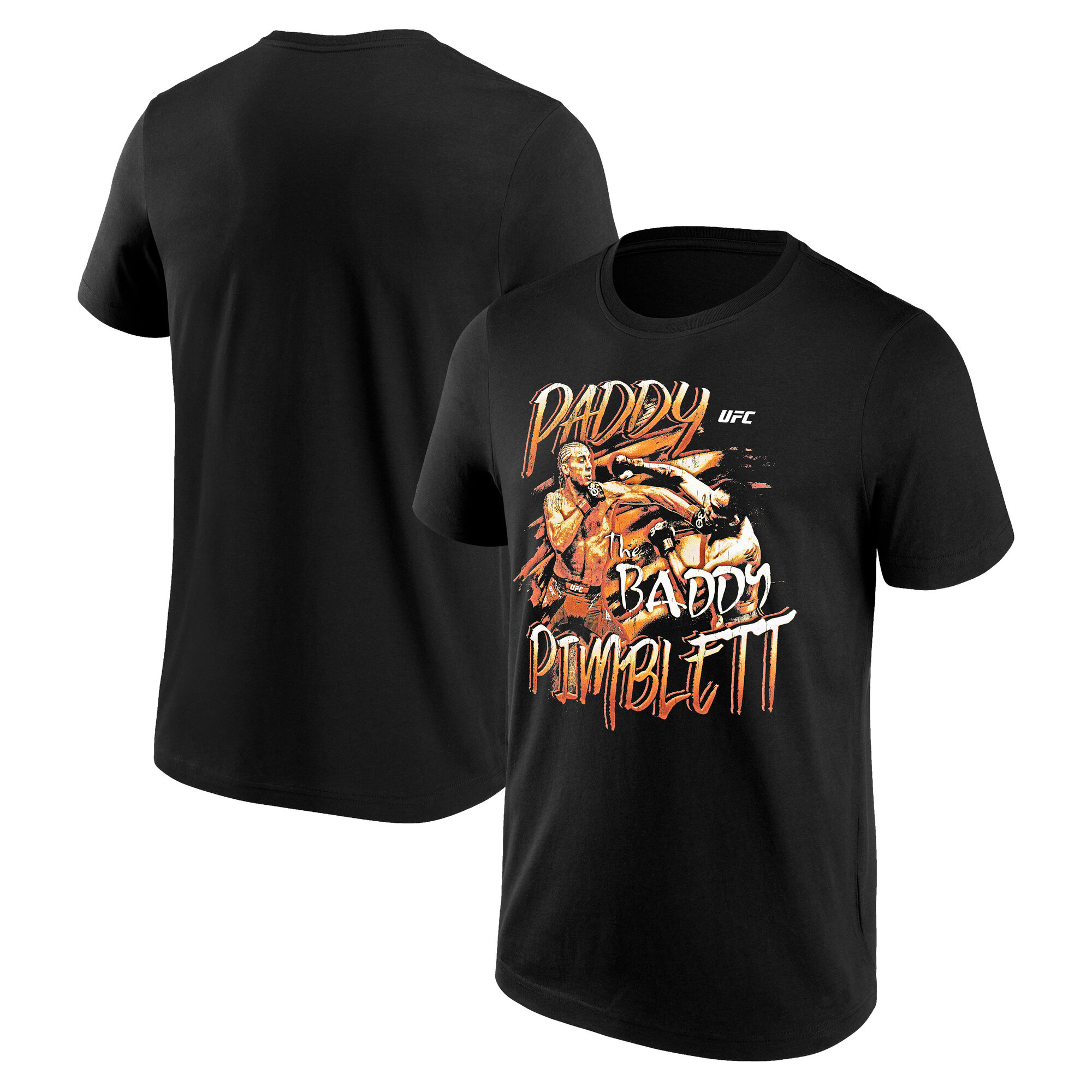 UFC Paddy Pimblett Grunge-T-Shirt – Schwarz – Herren Image