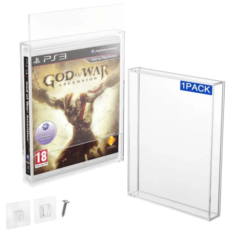 PS3 PS4 PS5 und Xbox One Game Case Klare Acryl-Videospiel box Protector Case