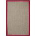 Red 96 x 60 x 0.2 in Indoor Area Rug - Acura Rugs Sisal Hand-Woven Jute Natural/Rug Jute & Sisal | 96 H x 60 W x 0.2 D in | Wayfair