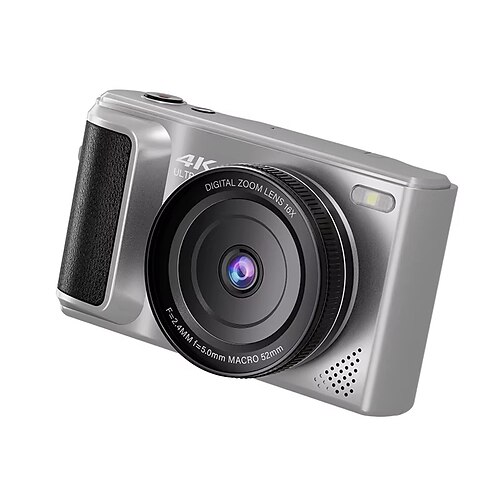 m3 4K-Digitalvideokamera und 16-facher Digitalzoom, 2,8-Zoll-Klappdisplay mit Blitz für sprachgesteuerte Aufnahmen Image