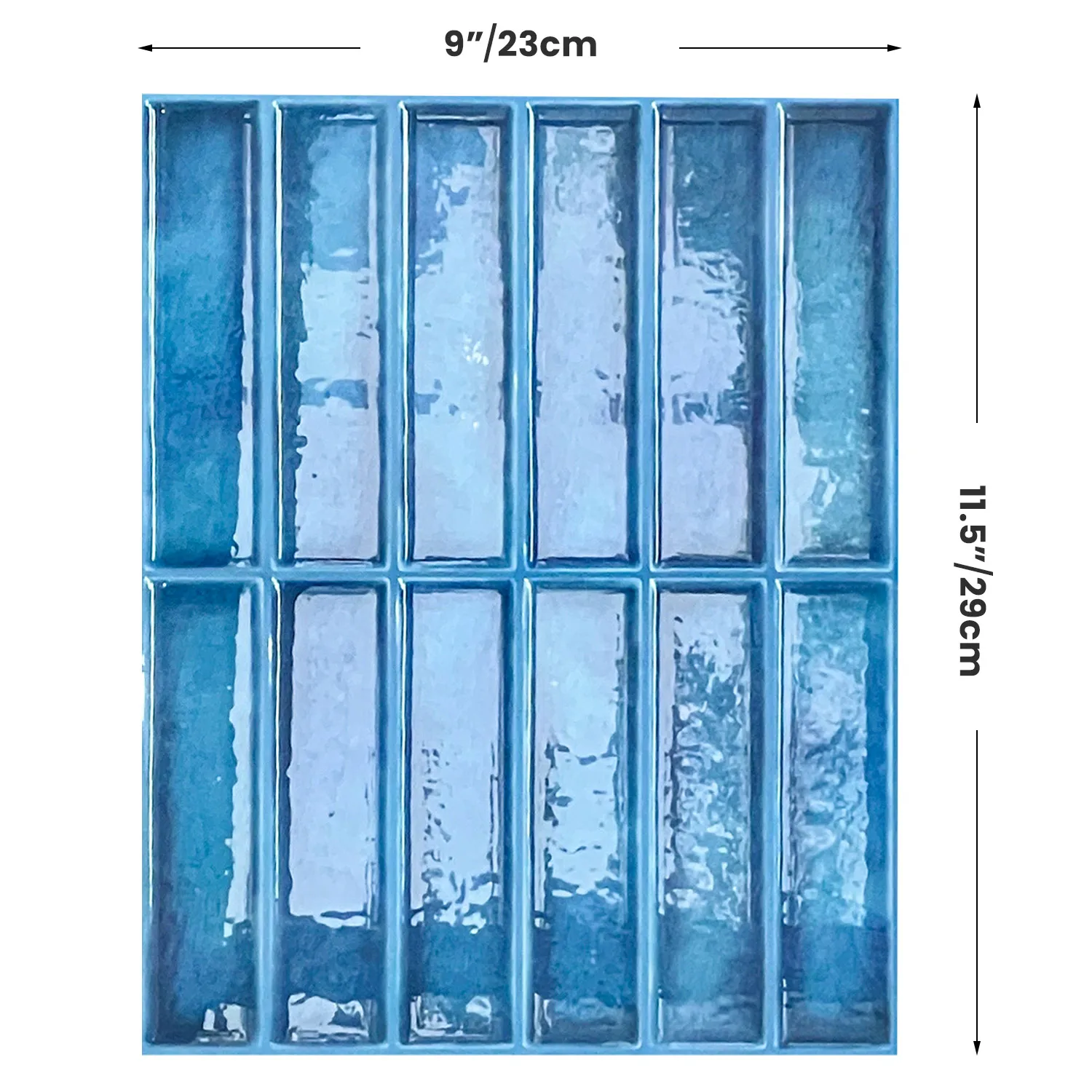 3D Quadratische Blumen-PVC-Klebefliesen Wasserdicht für Bad & Küche Haushaltsgebrauch 30x30cm