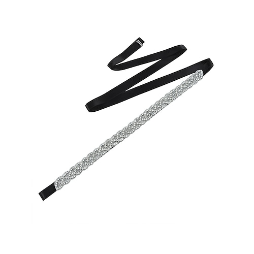 Brautgürtel mit Kristall-Strasssteinen – eleganter Hochzeitskleidgürtel für Damen – perfekt für Brautkleider, Hochzeiten und besondere Anlässe Image