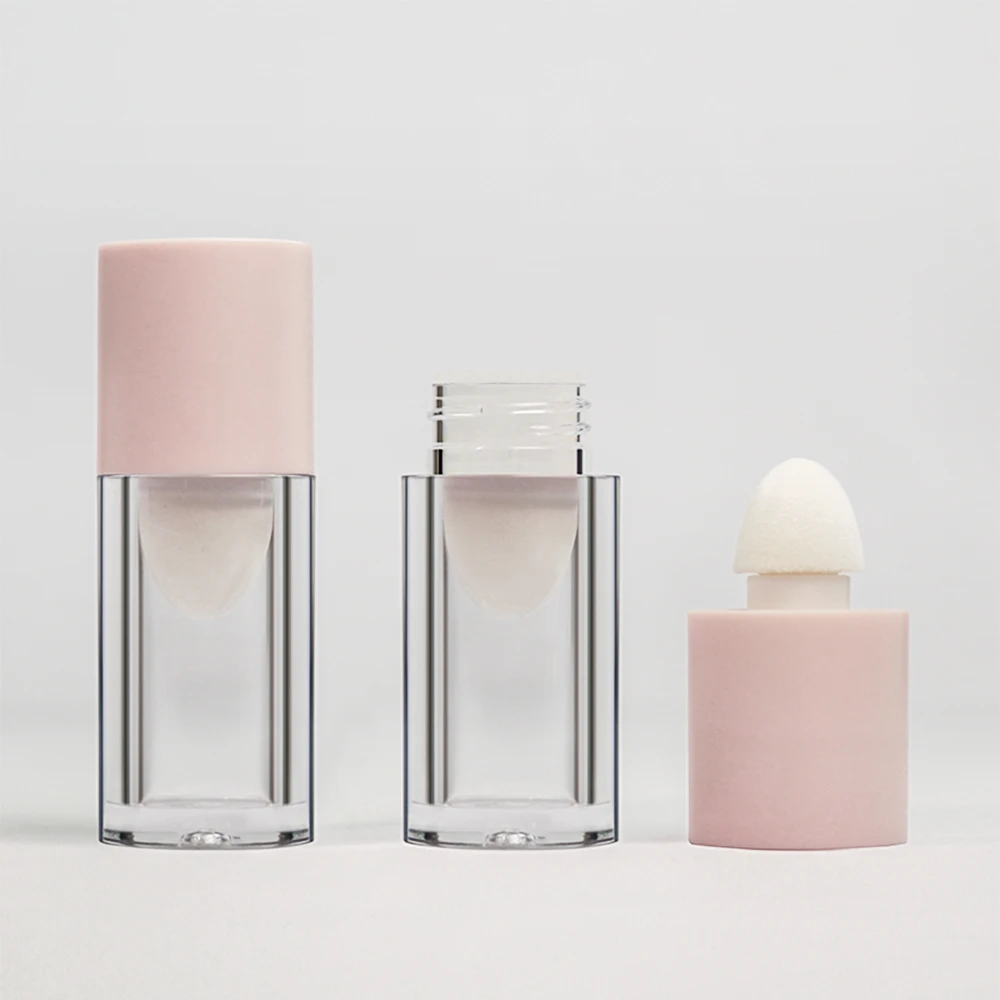 Jinze Liquid Blusher Tube Runde Form mit Puff Plastic Leere Verpackung für Beauty Cosmetics