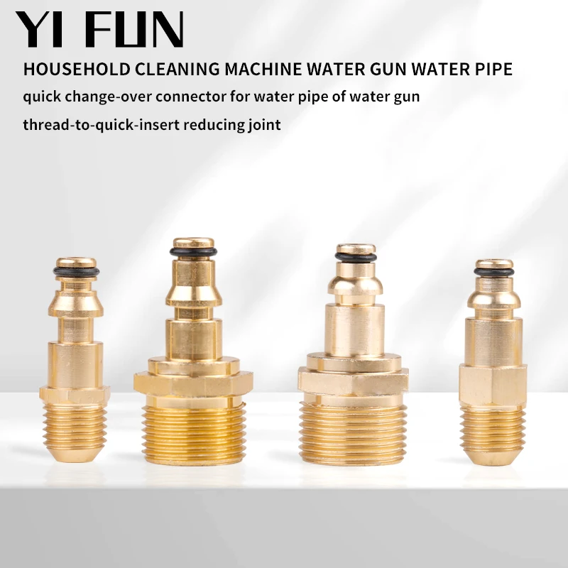 Auto Waschen Zubehör Hochdruck Rohr Adapter Von Haushalt Auto Waschmaschine Hochdruck Wasser Pistole Schnell Plug-In Zubehör