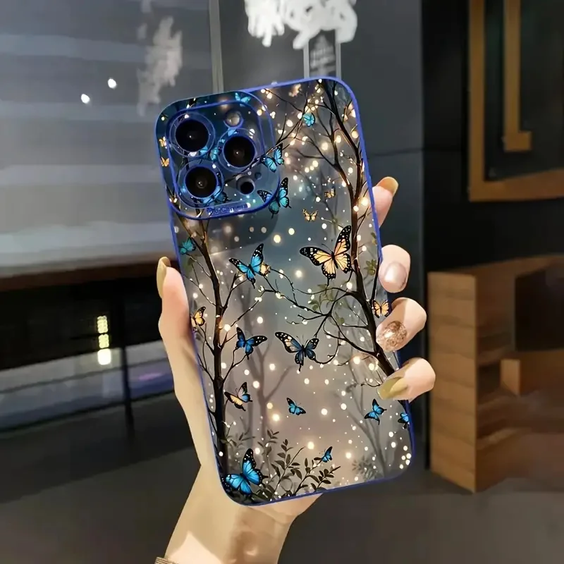 Die fluoreszierende Handyhülle im Yelin-Schmetterlings-Design bietet einen bequemen Griff und schützt Ihr Telefon vor Kollis effektiv Image