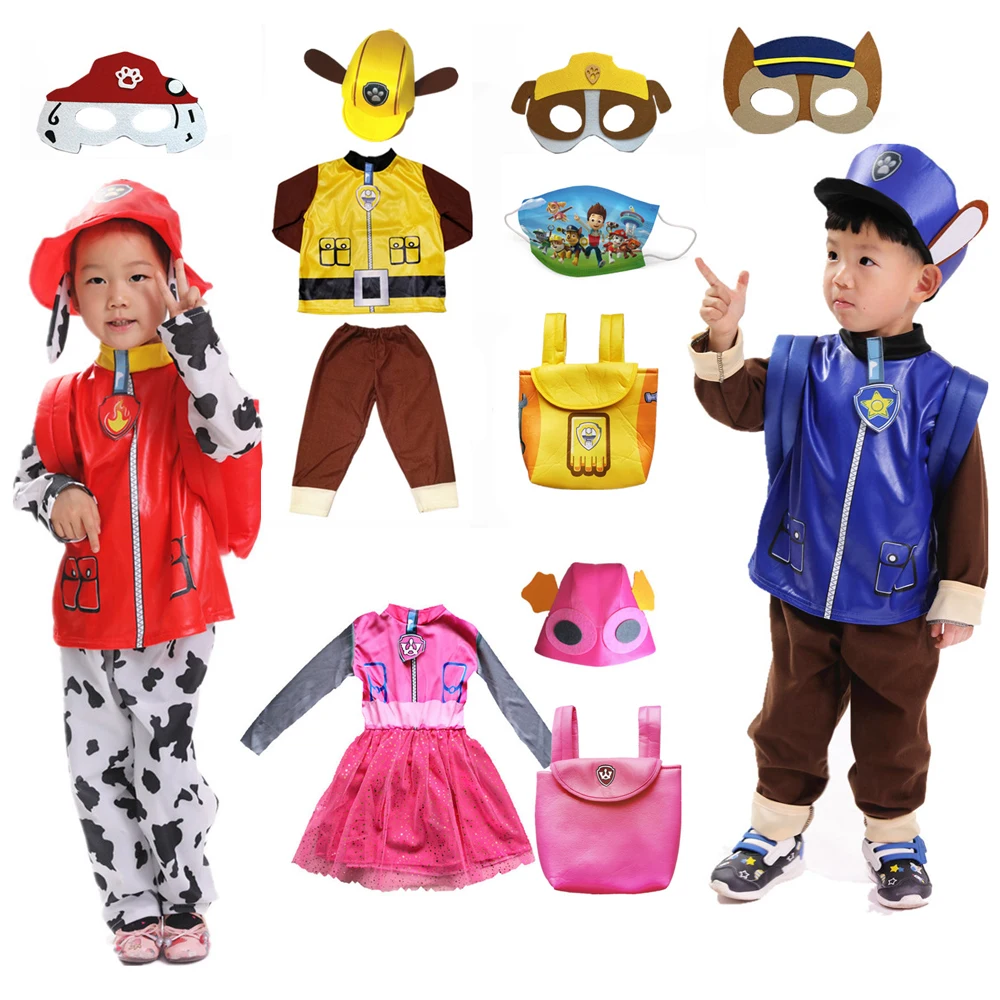 Anime Hund Patrol Kinder Cosplay Kostüm Marshall Chase Skye Zuma Rubble Kinder Tops Hosen Patrol Uniform Halloween Kostüm Image