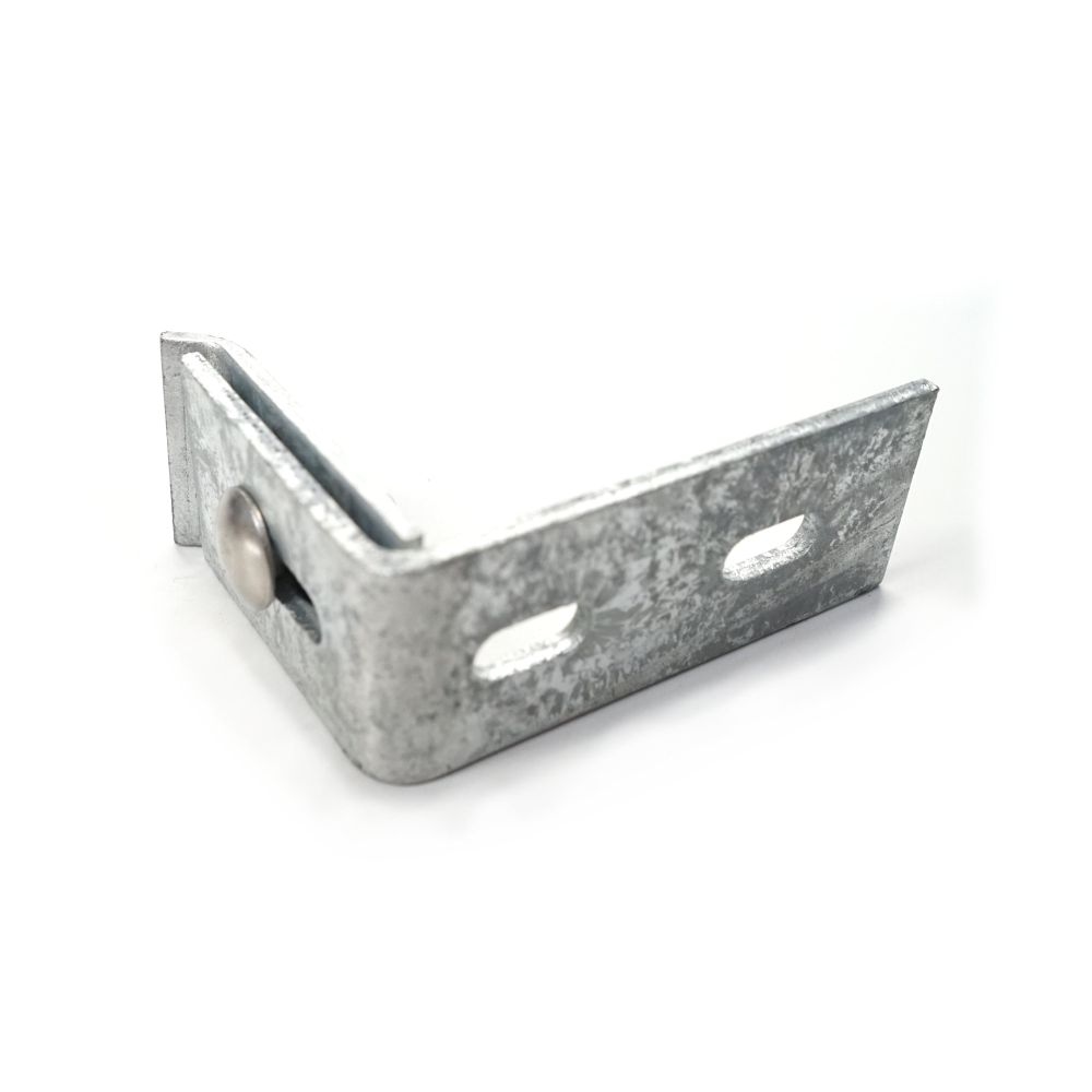 zauniversum® Zaunzubehör 3x Zaunanschlusswinkel Doppelstabmatten Verzinkt Image