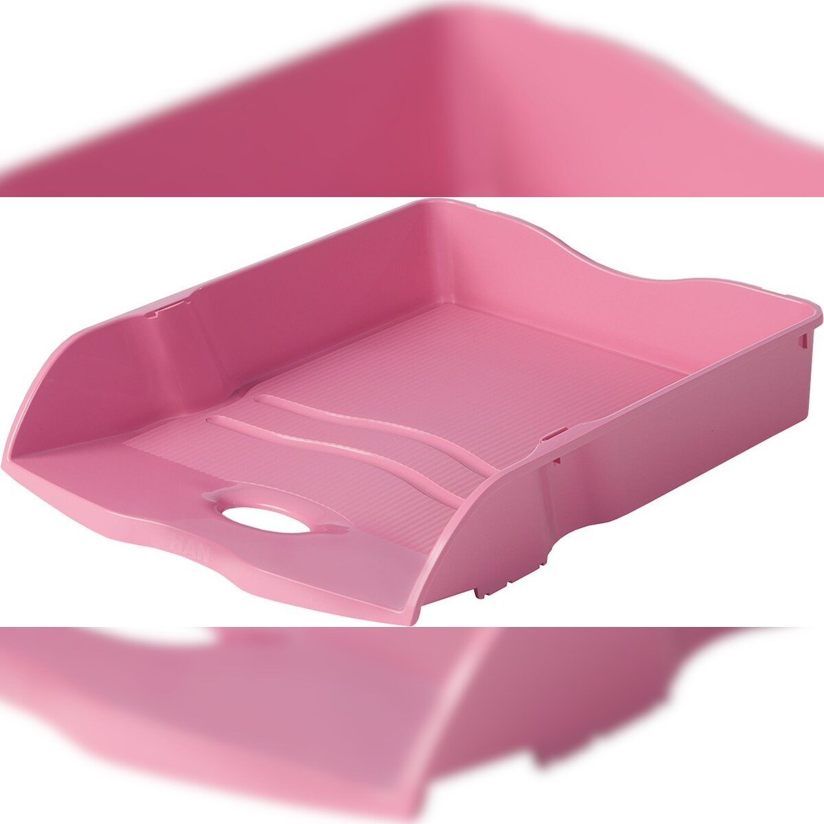 HAN Briefablage Re-Loop A4/C4 RC-Kunststoff stapelbar rosa Packung mit 6 Stück Image