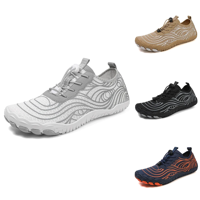 Sommer-Wasserschuhe für Herren zum Schwimmen am Strand, Barfuß-Design mit Drainagelöchern, große Größe 47, 48, Toning-Schuhe