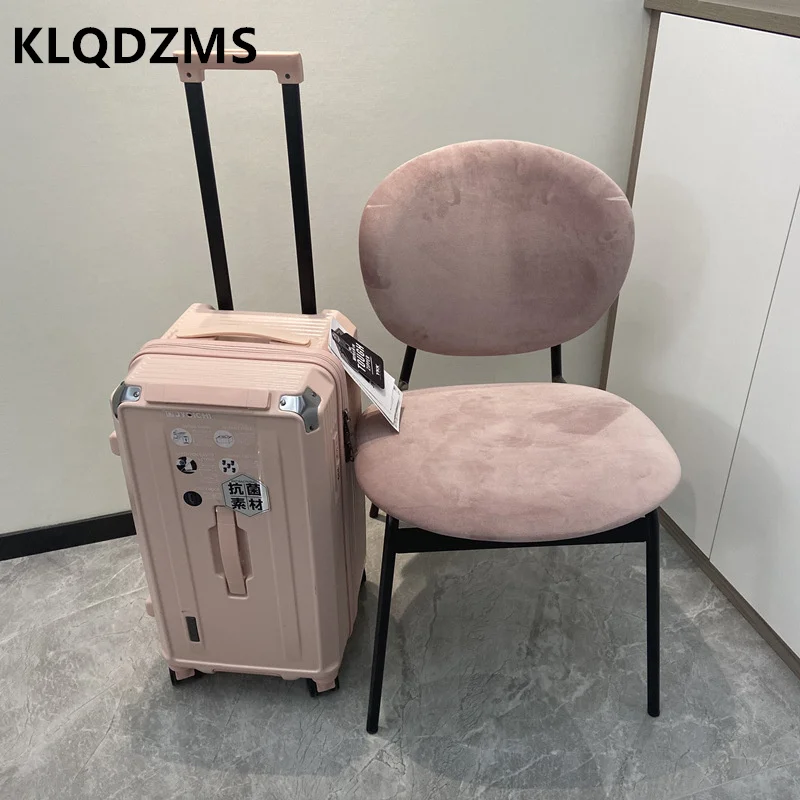 KLQDZMS 22" 24" 26" 28" 30" 32" 36" 40" Oversized Fashion Sports Suitcase Men's Quiet Shockproof Universal Wheel Trolley Case