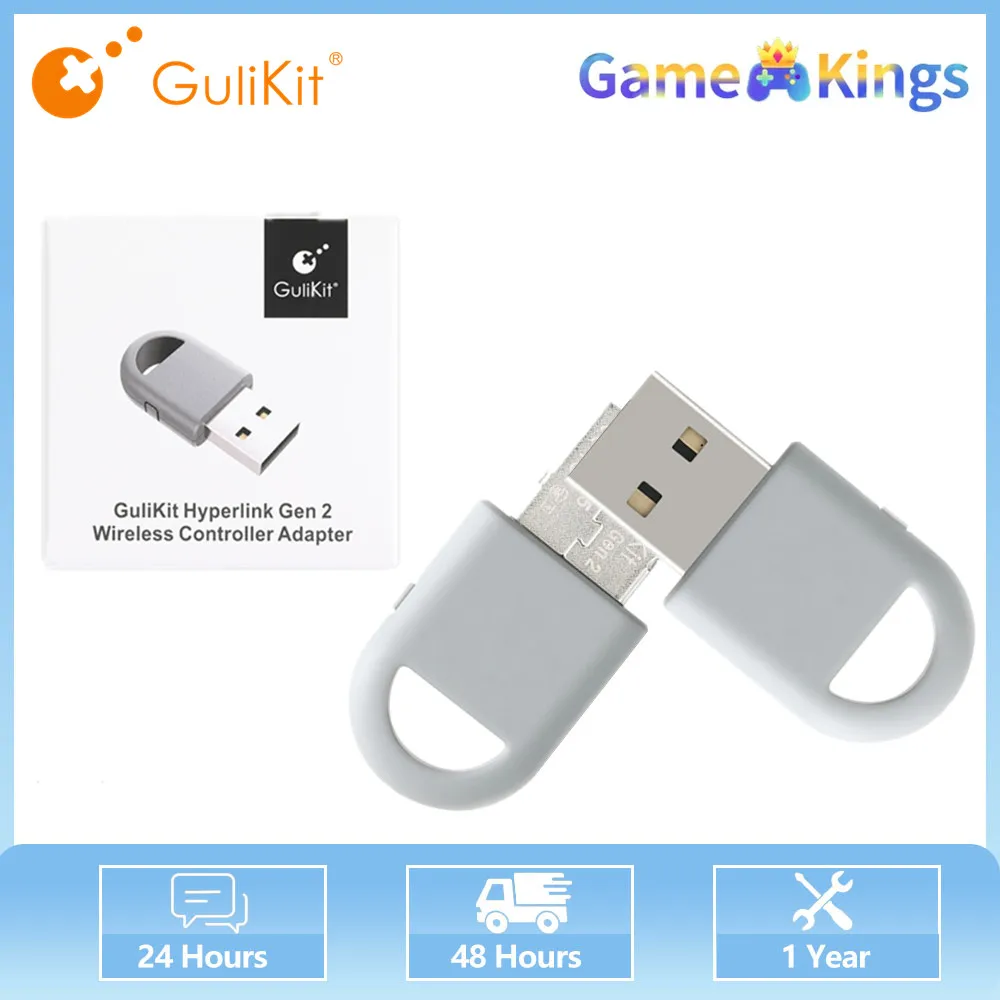 Gulikit PC05 Hyperlink 2 Wireless Controller Adapter for PC,Switch Pro,Xbox One,PS5,PS4,Xbox Series,Controller Accessorie