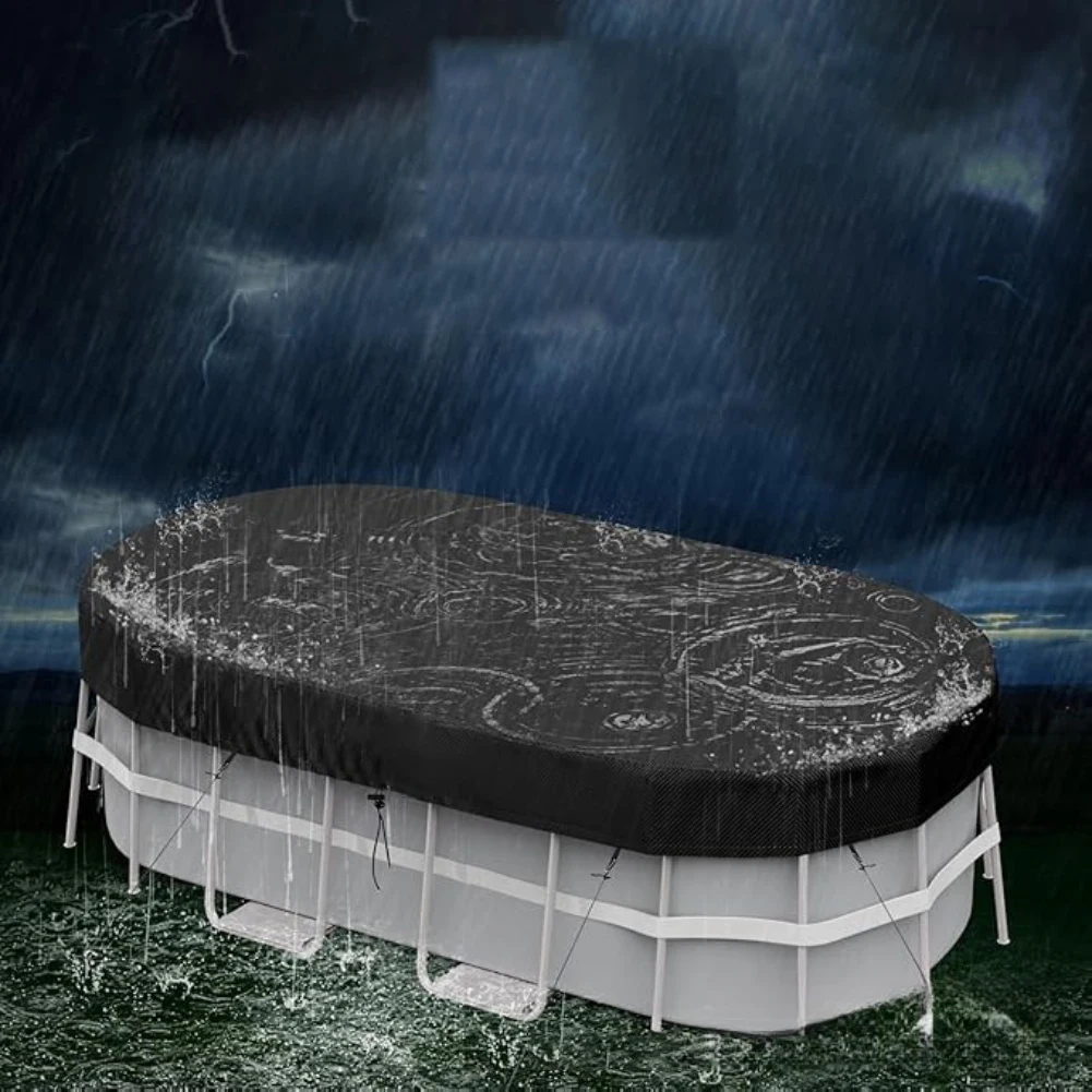 Couverture de piscine ovale solaire couverture de piscine rectangulaire entretien de piscine Protection d'hiver couture de haute qualité conception étanche