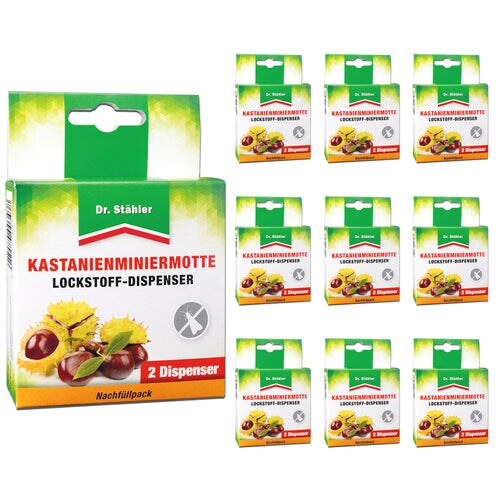 Kastanienminiermotte Lockstoffdispenser - Schutz für die Rosskastanie: 10 Packungen 20 Pheromone Image