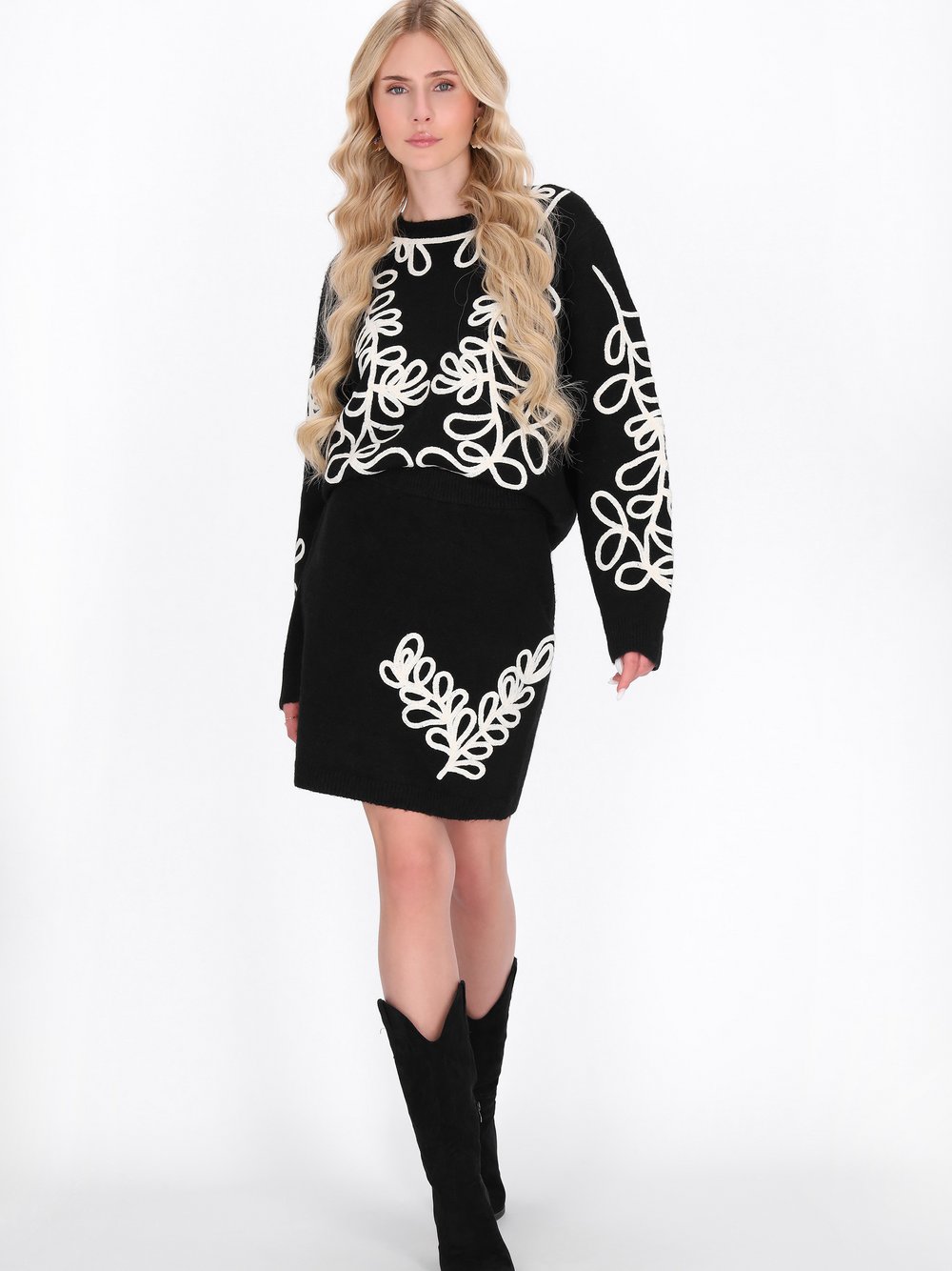 IZIA Rock Damen schwarz, M/L