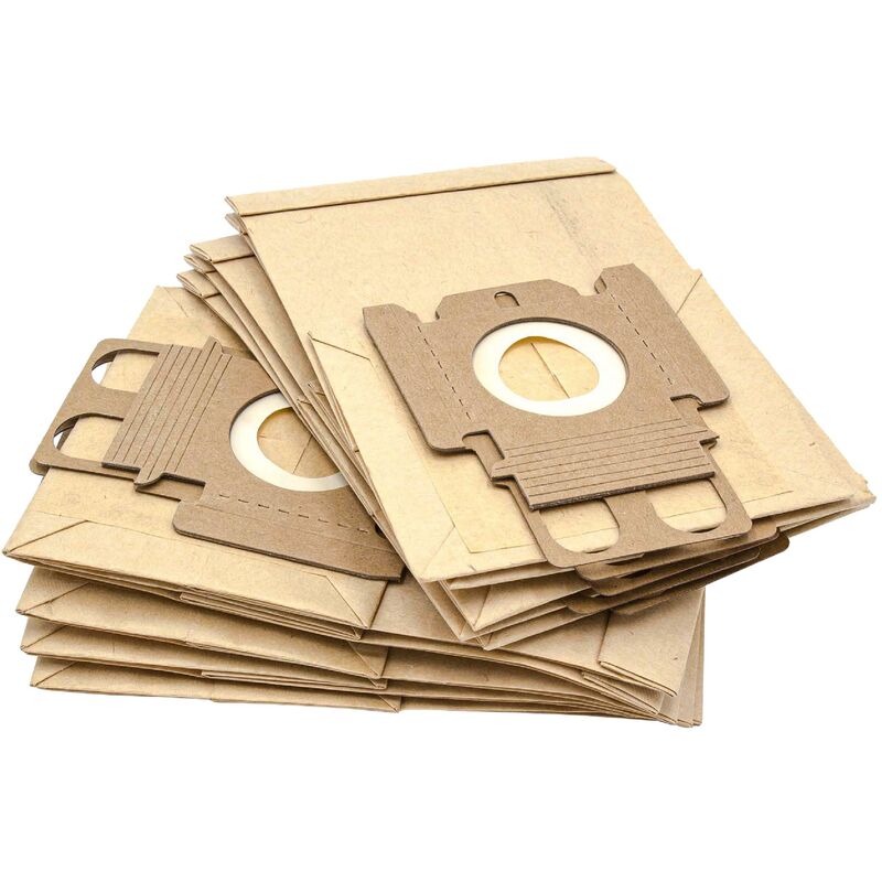 10x Sacchetto Dell'aspirapolvere Compatibile Con Miele Allergy Hepa Mini 1400 Aspirapolvere - In Carta, Tipo K, 21cm X 13,2cm, Color Sabbia - Vhbw