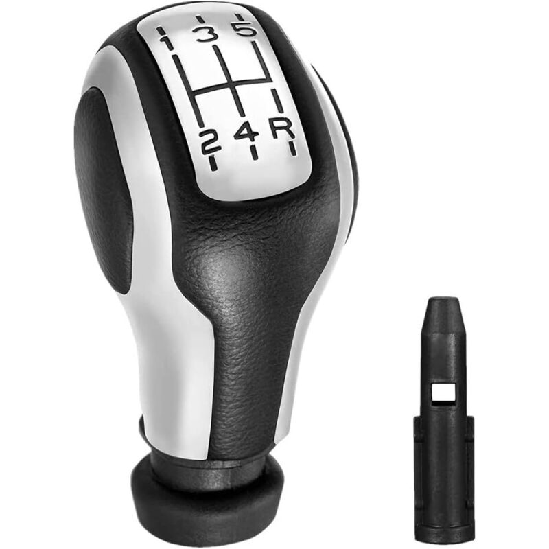 Pomello Del Cambio A 5 Velocità Nero Con Adattatore Per Peugeot 106 107 205 206 207 301 306 307 308 406 407 408 508 605 806 807 2008 3008 5008 Citroen C2 C3 C4 C5 Picasso Saxo Xsara Elysee