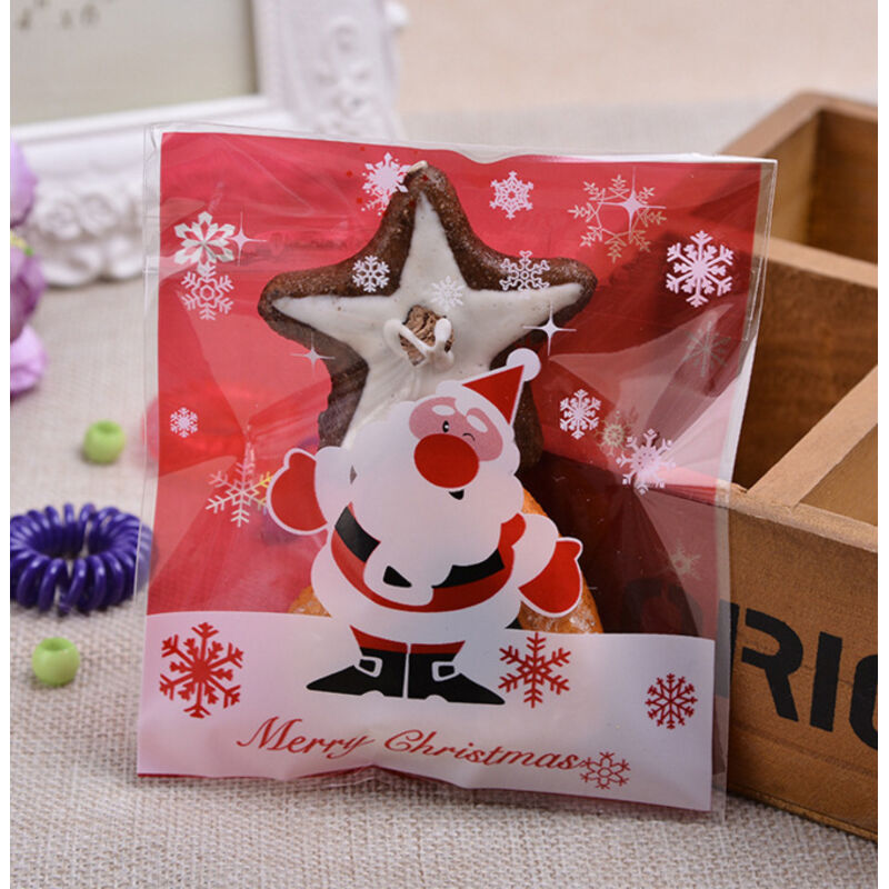 Altre Decorazioni Natalizie, 100 Pezzi 10x10 Sacchetti Autoadesivi Per Imballaggio Natalizio, Sacchetti Di Natale, Sacchetti Di Caramelle, Sacchetti Di Sapone Fatti A Mano, Sacchetti Per Imballaggio,