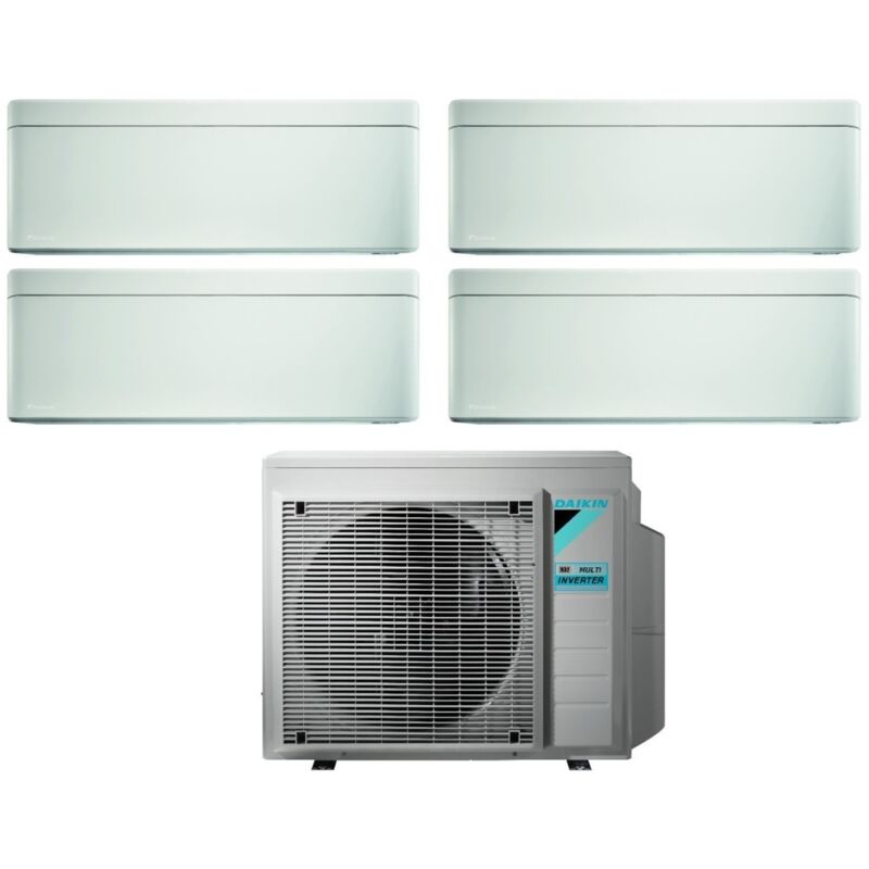 Daikin - Climatizzatore Condizionatore Bluevolution Quadri Split Inverter Serie Stylish White 5+5+7+18 Con 4mxm80n R-32 Wi-fi Integrato 5000+5000+7000+18000 Colore Bianco - Garanzia Italiana