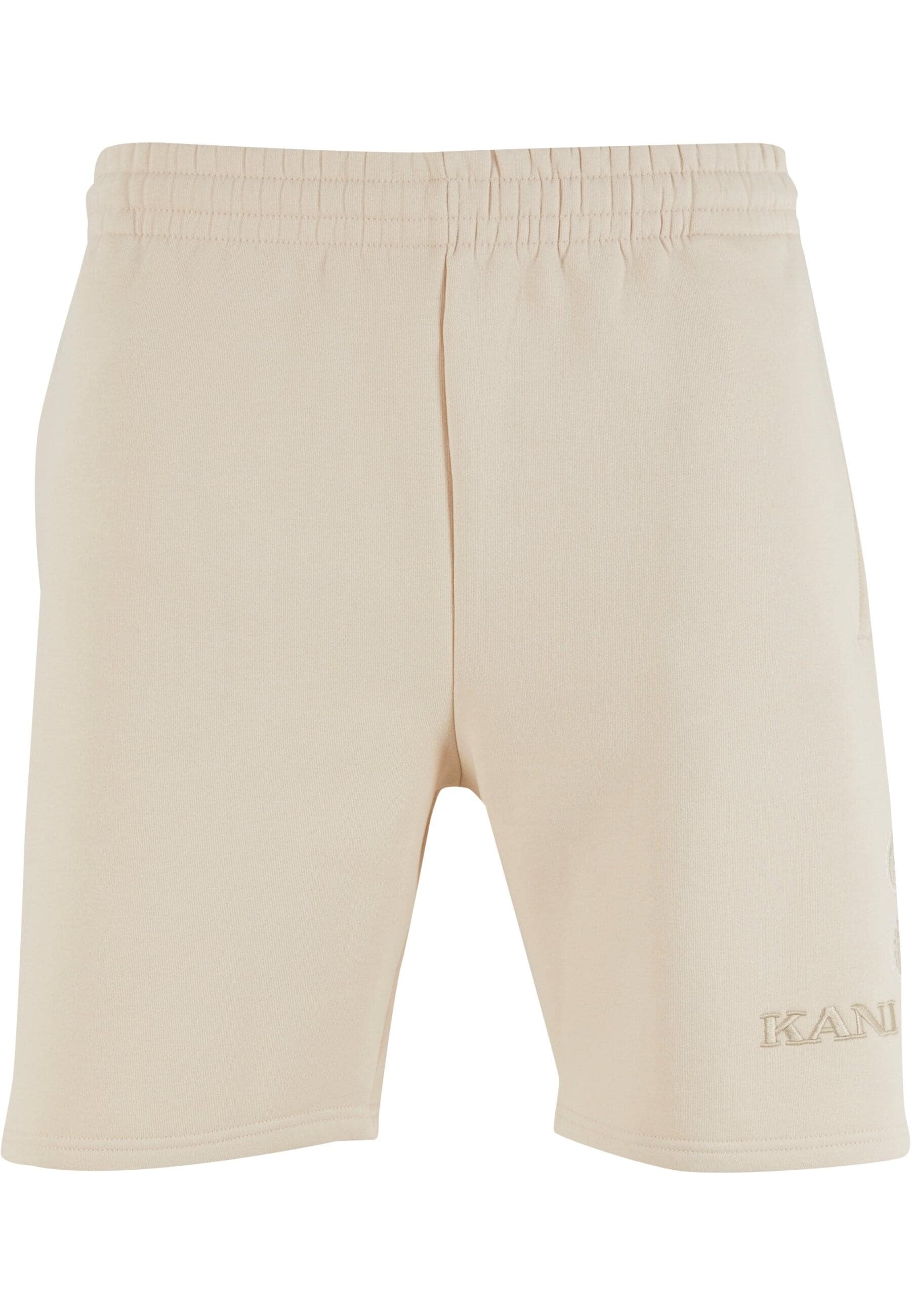 Shorts KARL KANI "Karl Kani Retro Paisley Sweat Shorts", Herren, Gr. M, US-Größen, beige, 65% Baumwolle, 35% Polyester, normal, Hosen Shorts