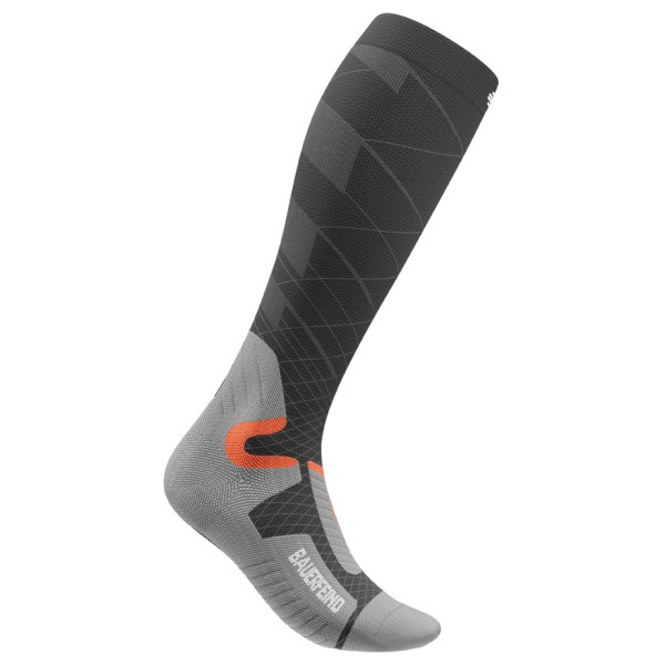 Bauerfeind Sports - Ski Performance Compression Socks - Kompressionssocken 46-49 - M: 38-44 cm | EU 46-49 grau