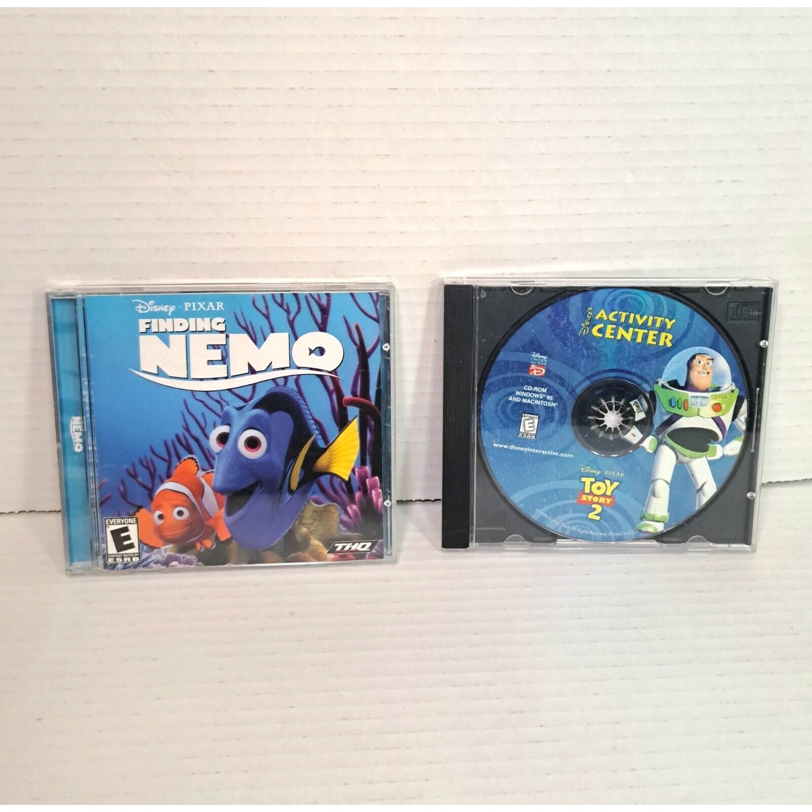Disney Video Games & Consoles | Disney Pc Game Lot Toy Story 2 Activity Center Finding Nemo Cd-Rom Kids Learning | Color: Black/Blue | Size: Os